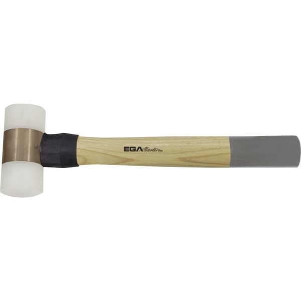 Ega Master NYLON HAMMER Ø 55 HICKORY HANDLE NON SPARKING  Cu-Be 35930